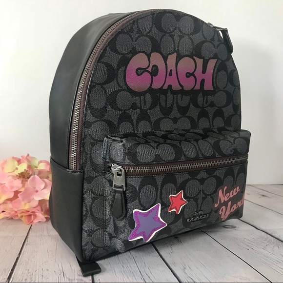 coach graffiti backpack